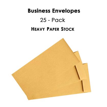 Cheque Size Envelopes for Home, Office, Business Secure Mailing, Manila, 5 x 11 inches - Poly Laminated Inside - Heavy Stock Paper
