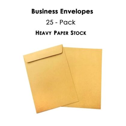 A4 Size Kraft Manila Envelopes for Home, Office, Business Secure Mailing, 10 x 12 inches - Poly Laminated Inside - Heavy Stock Paper
