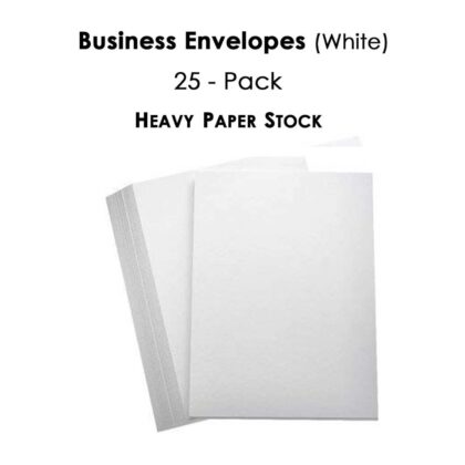 A4 Size Kraft White Envelopes for Home, Office, Business Secure Mailing, 10 x 12 inches - Poly Laminated Inside - Heavy Stock Paper