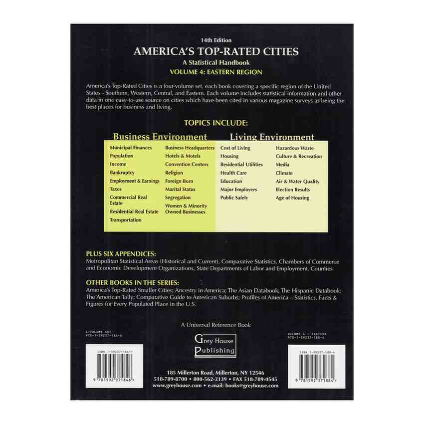 America's Top-rated Cities 2007 A Statistical Handbook Vol-4 1